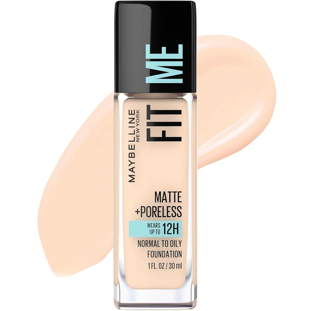 BASE DE MAQUILLAJE FIT ME MATTE + PORELESS MAYBELLINE | MARFIL CLARO