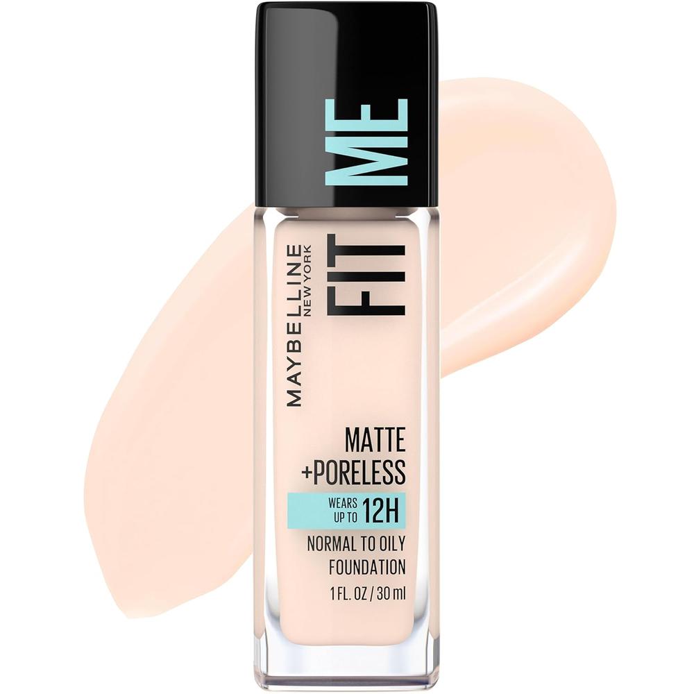 BASE DE MAQUILLAJE FIT ME MATTE + PORELESS MAYBELLINE | PORCELANA CLARO
