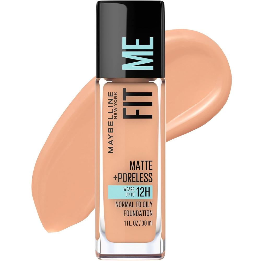 BASE DE MAQUILLAJE FIT ME MATTE + PORELESS MAYBELLINE | MIEL CLARO