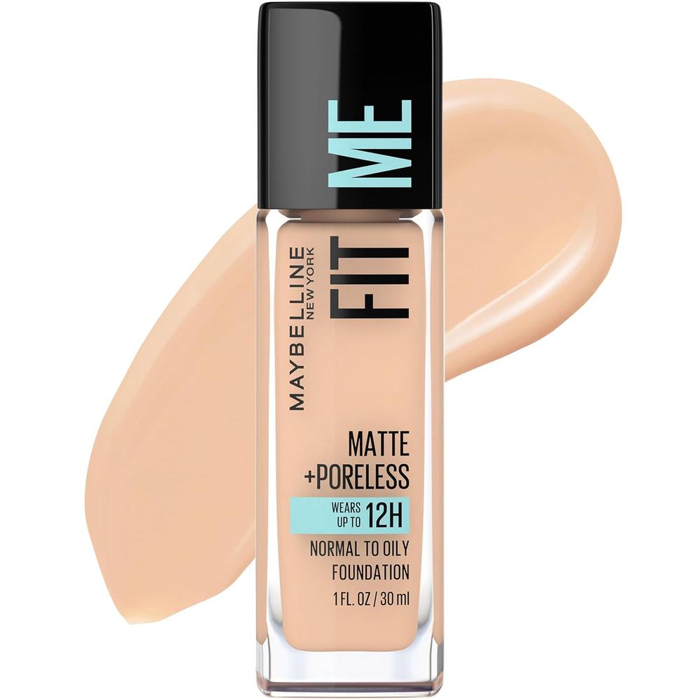 BASE DE MAQUILLAJE FIT ME MATTE + PORELESS MAYBELLINE | NUDE BEIGE