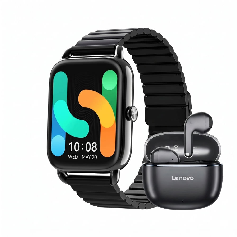 HAYLOU SMARTWATCH RS4 Plus LS11 NEGRO - LENOVO AUDIFONO BT TA120 NEGRO