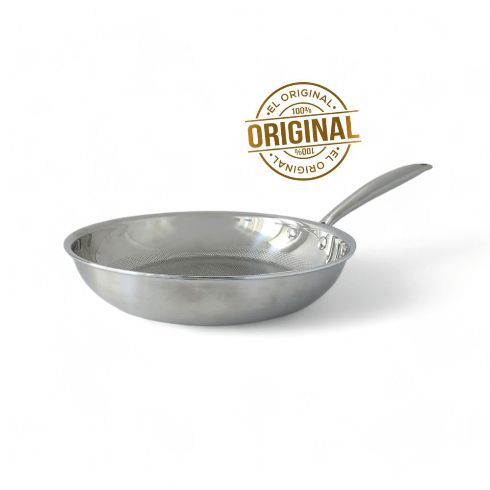 Sartén de Acero Inoxidable 18 10 de 24 cm Steel Cooker