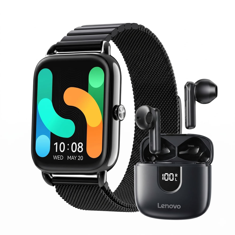 HAYLOU SMARTWATCH RS4 Plus LS11 NEGRO - LENOVO AUDIFONO BT EA120 NEGRO
