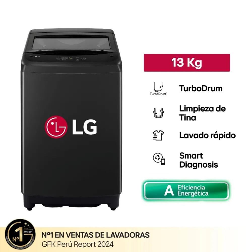 Lavadora LG Carga Superior 13Kg WT13OBVTB Onyx Negro