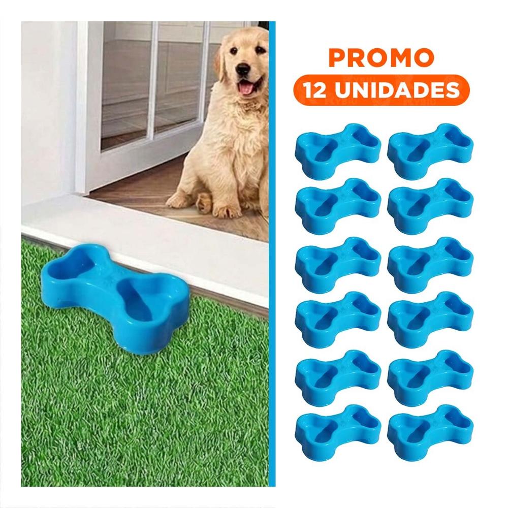 Pack12 Bandeja Doble Pet Mediano Hueso Delgado Celeste Practica Y Ligera Y+Regalo Sticker