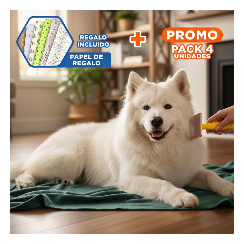 Pack4 Instrumento para Cabello Puntas de Metal Talla S Amarillo Y+Papel Regalo