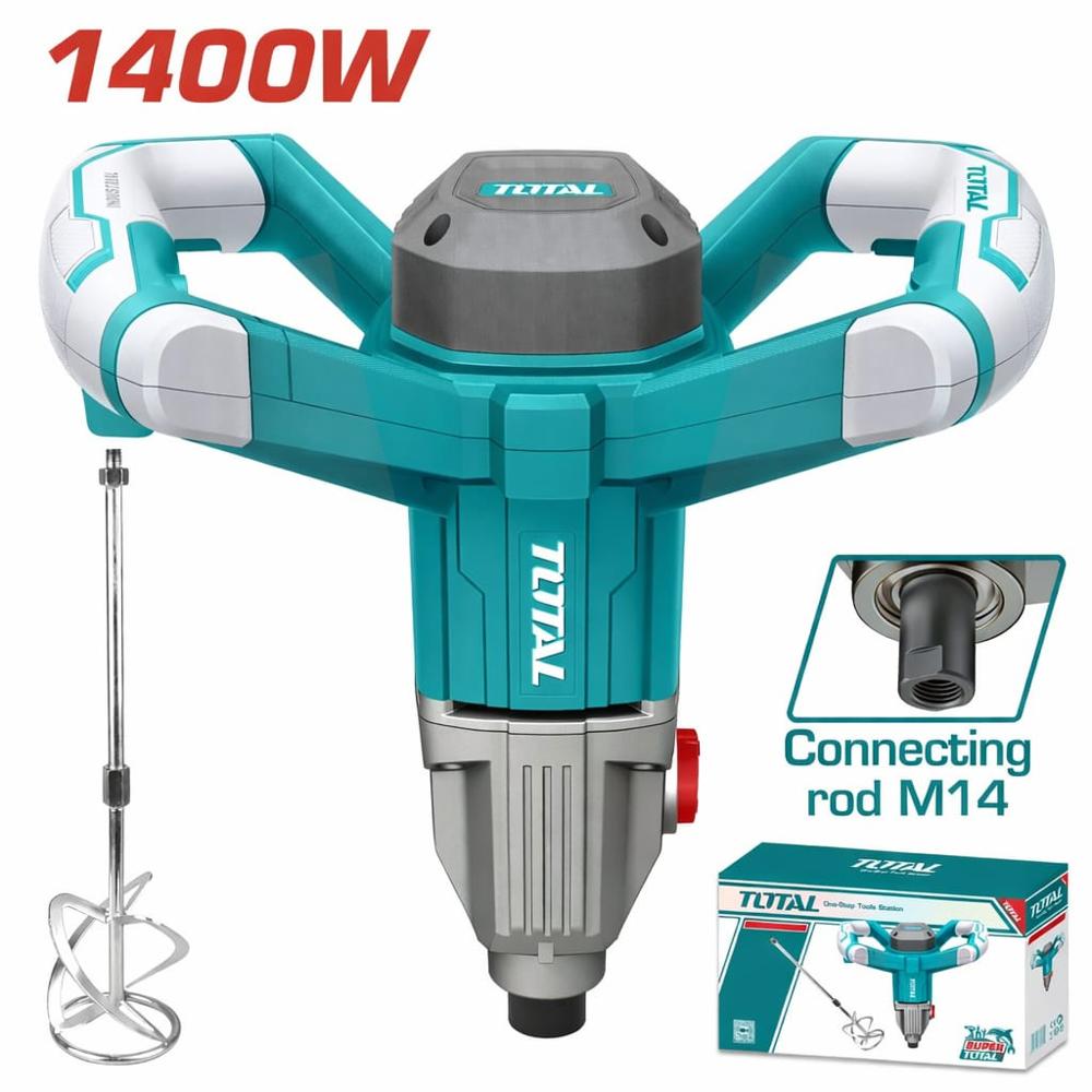Mezcladora y Batidora de Cemento y Pintura 1400w T