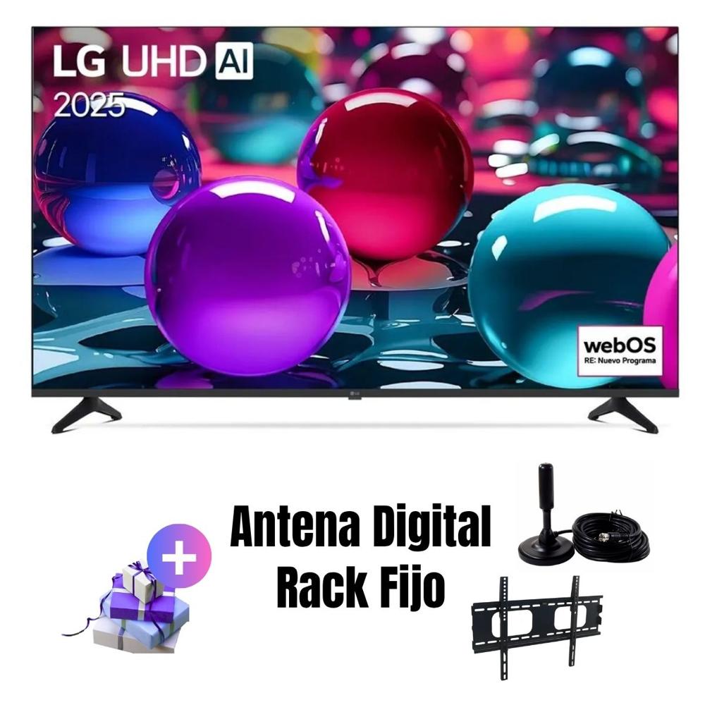 Televisor LG 55'' UHD 4K ThinQ AI 55UA7300PSB 2025 - ANT - RACK FIJO