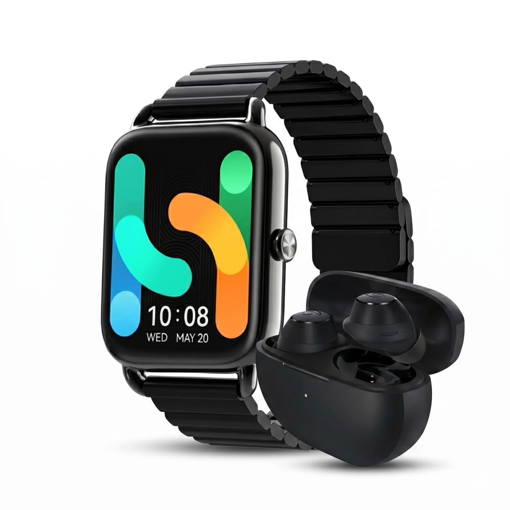 HAYLOU SMARTWATCH RS4 PLUS LS11- NEGRO - HAYLOU AUDIFONO BT GT1 2023