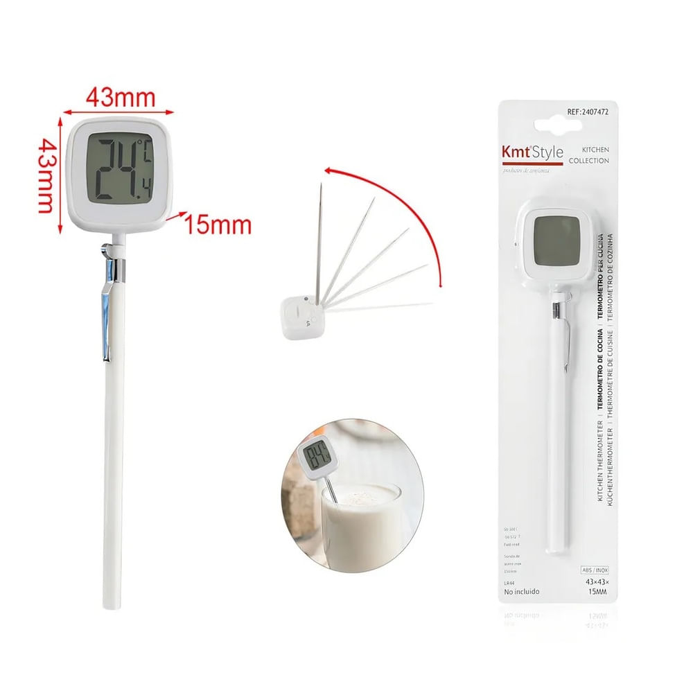 Termometro Digital Termometro Alimentos Blanco x 2 und