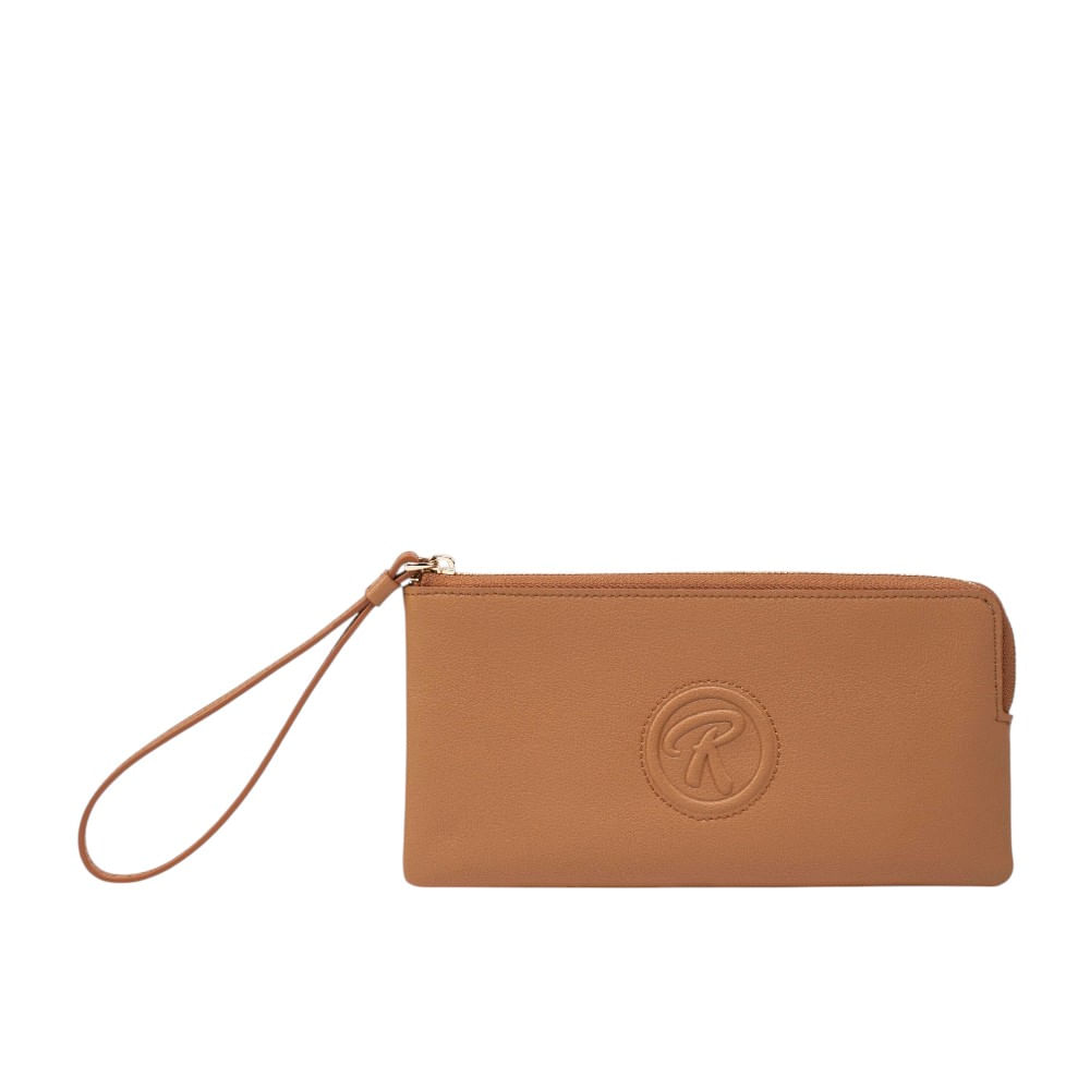 Pouch Bag para Mujer Embossy Renzo Costa Pbd 2203 121 Yellow Brown