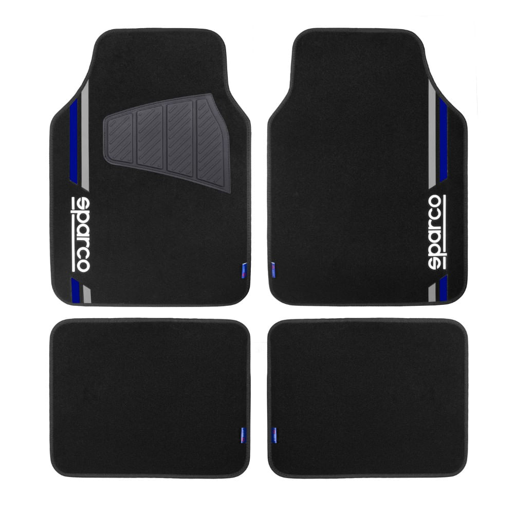 Piso Sparco Alfombra 4 Pcs Spf508bl