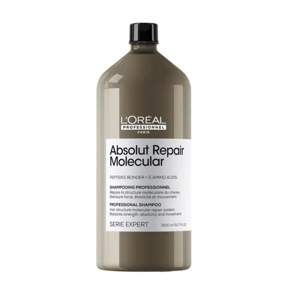LOREAL PROFESSIONNEL Absolut Repair Molecular Shampoo Reparación  Cabello Muy Dañado 1500 ml