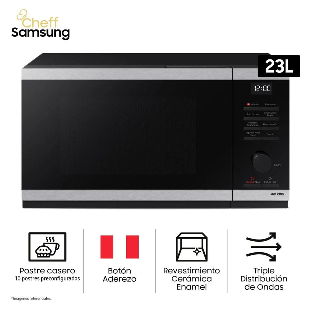 Horno Microondas Cheff Samsung 23L MS23DG4504ATPE