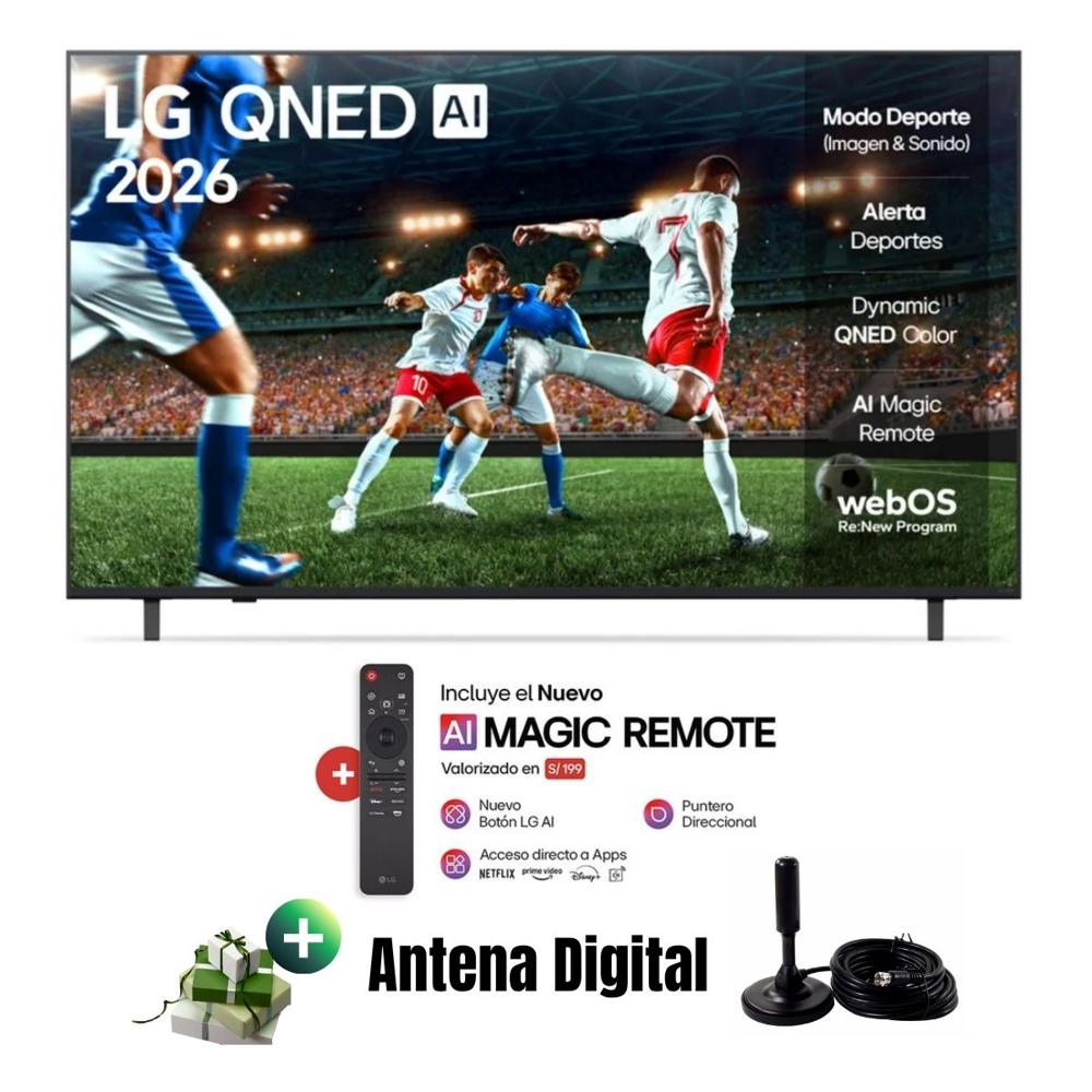 Televisor Smart TV LG 65'' QNED UHD 4K ThinQ AI 65QNED73ASA 2025 - Ant