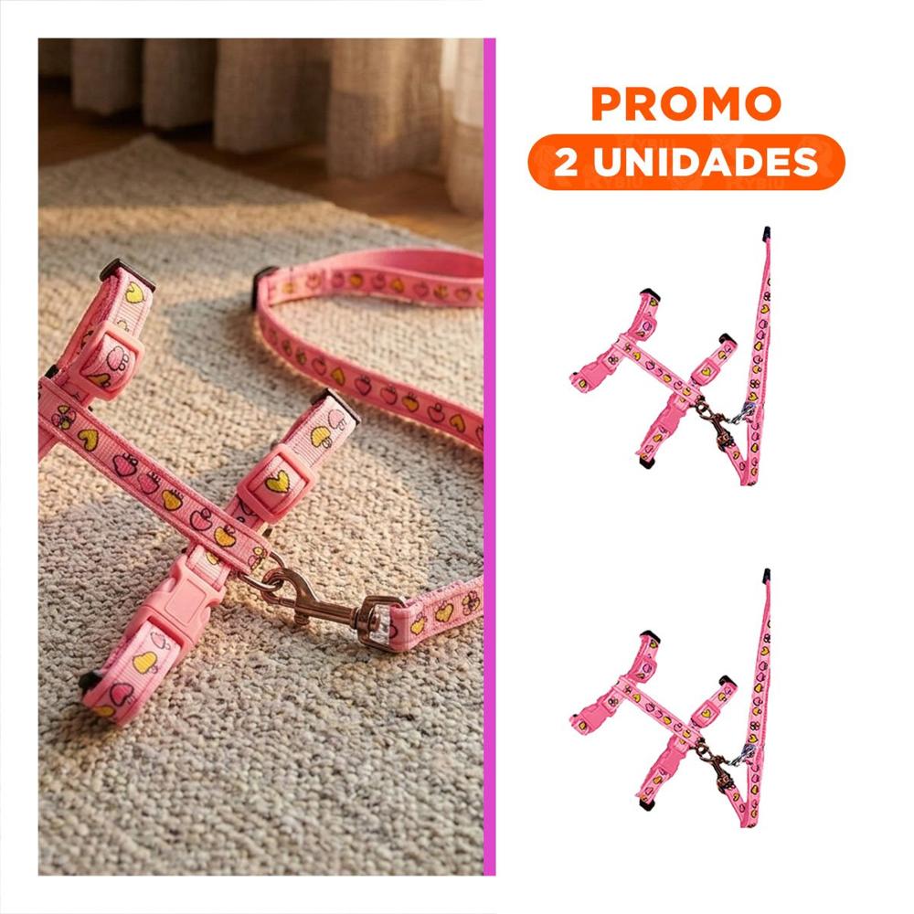 Pack2 Collar Seguro para Conejo y Gato Delgado Color Rosado