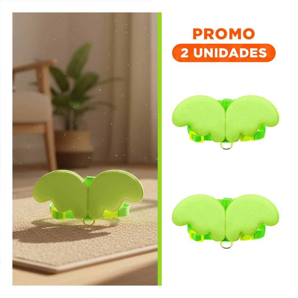 Pack2 Pechera con Alitas Pequenas Verde Pet Comoda y Ajustable