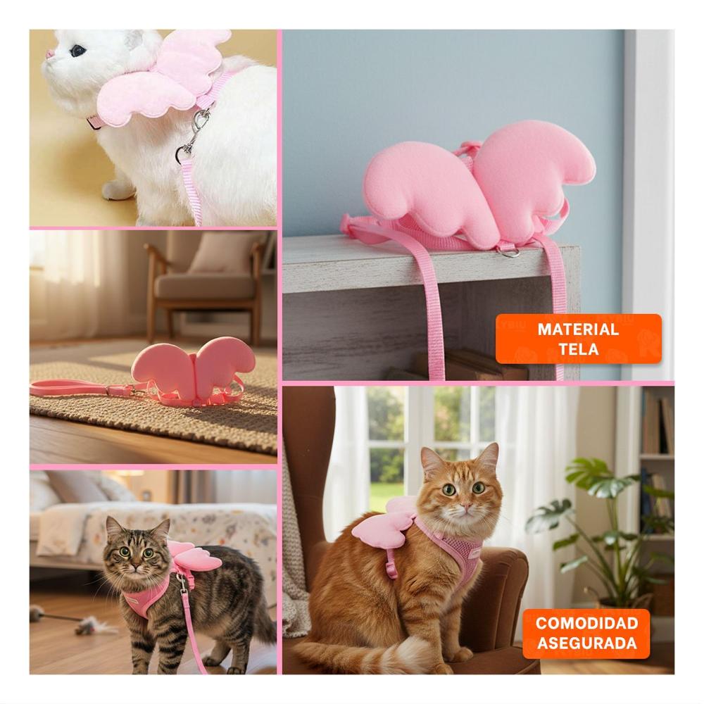 Protector Regulable Pet con Alitas Pequenas Rosado para Mascotas Pequenas Y+Post It