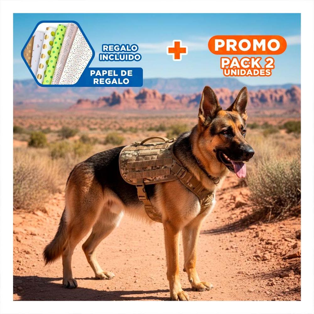 Pack2 Chaleco Tactico Deportivo Para Perro Verde Claro Talla XL Resistente Y+Papel Regalo