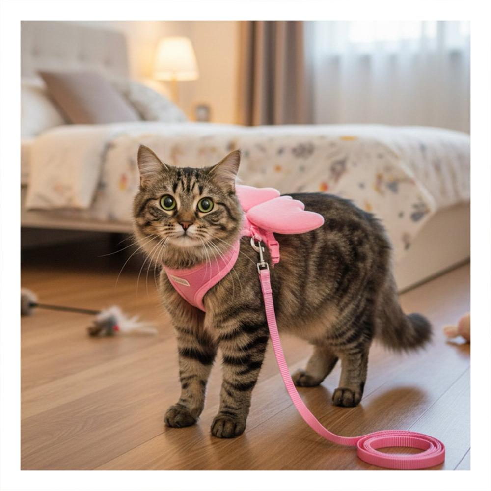 Arnes Regulable Pet con Alitas Pequenas Rosado para Perros Pequenos