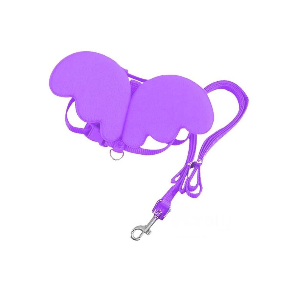 Arnes Pet Regulable Con Alitas Pequenas Comodo Color Lila Y+Papel Regalo