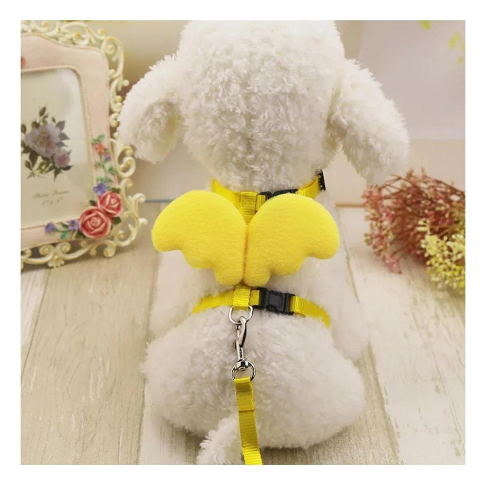 Pechera Amarillo Pet con Alitas Pequenas Comoda y Resistente
