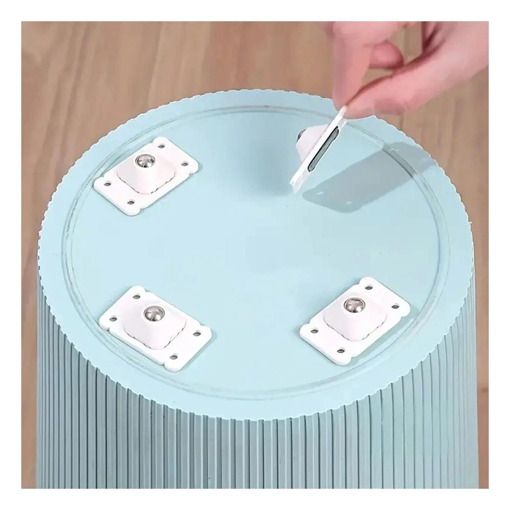 Juego 4 Piezas Ruedas Giratorias Mini Blanco Portatiles Multiuso Facil Y+Regalo Sticker