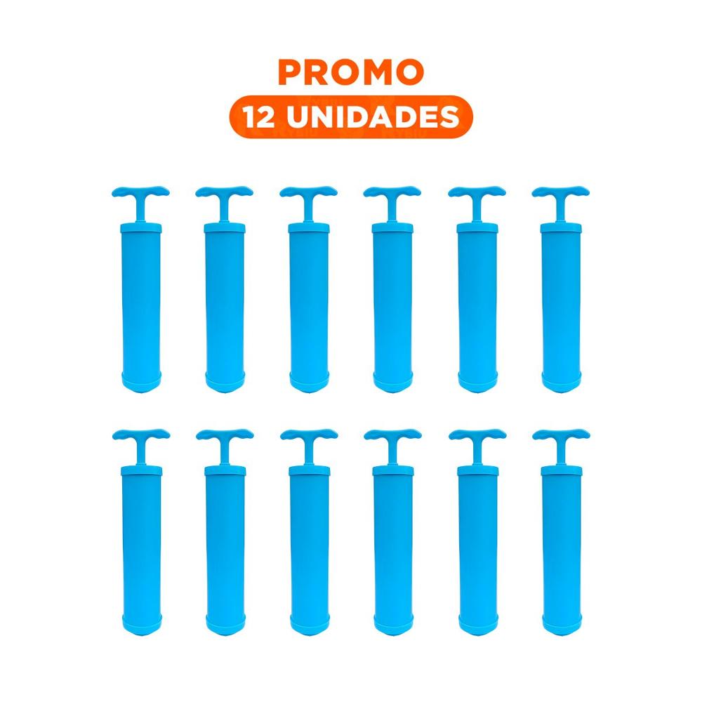 Pack12 Vaciador Manual para Bolsas de Vacio Facil de Usar y Transporte Comodo Y+Regalo Sticker