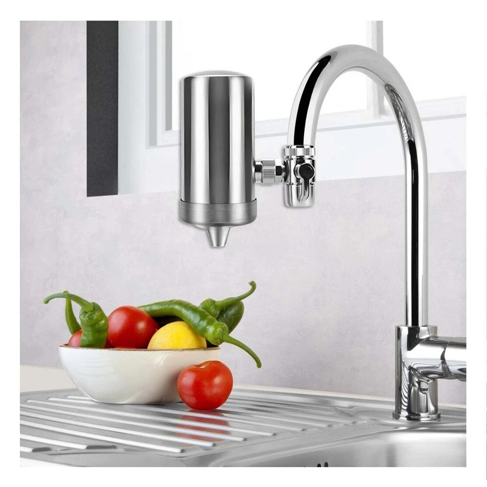 Pack4 Aparato Compacto de Agua Purificada en Acero Plateado