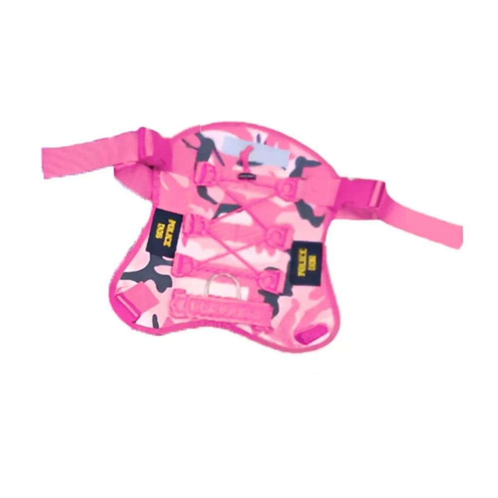Vestimenta Para Perro Rosado Tactico Talla XL Facil De Usar Y+Papel Regalo