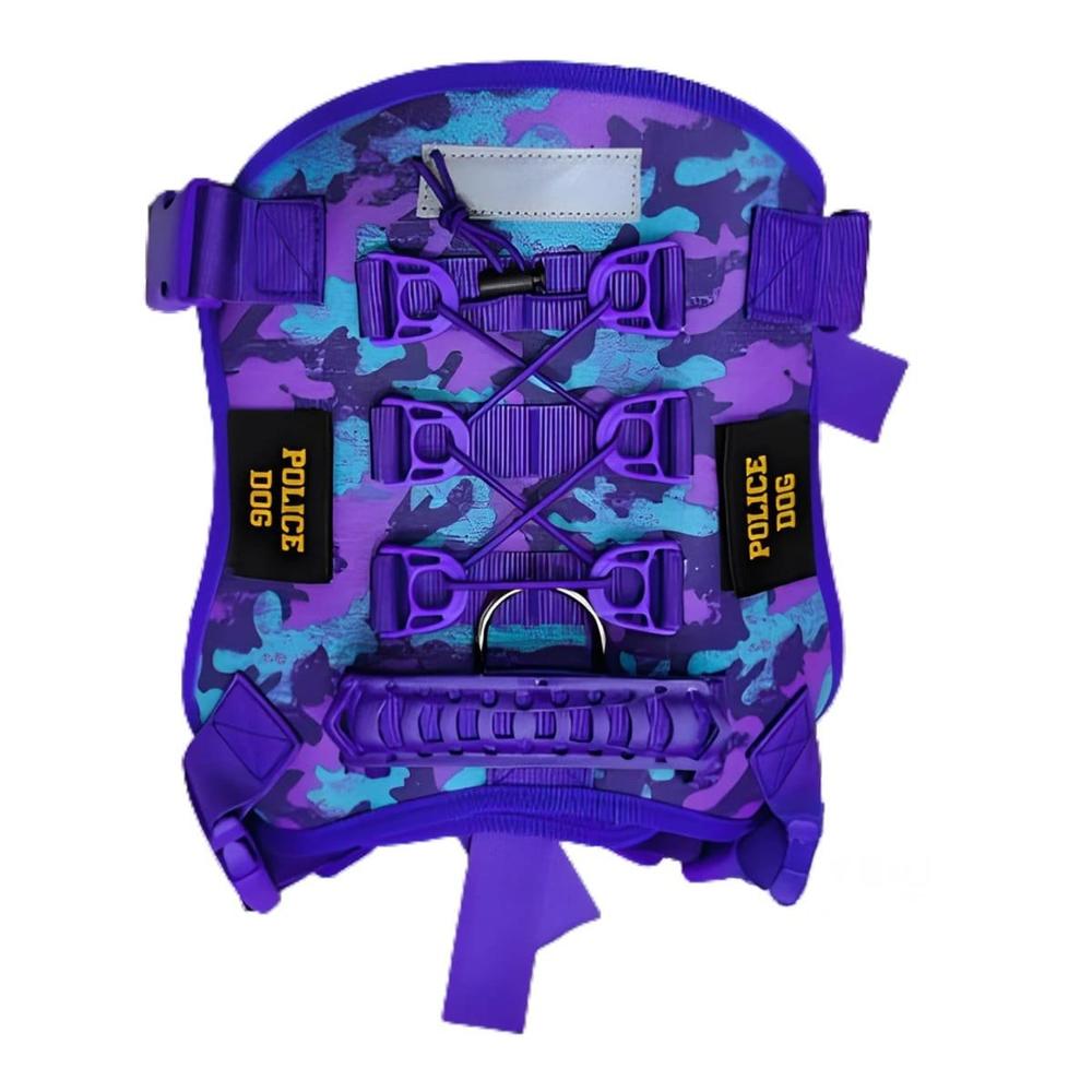 Pecho Chalecos Tactico Para Perro Morado Talla XL Comodo Y Ajustable Y+Papel Regalo