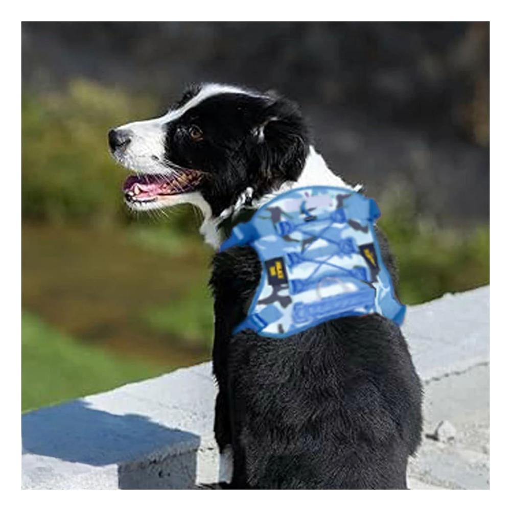 Equipo Para Mascota Azul Tactico Talla XL Facil De Ajustar Y Comodo Para Pasear