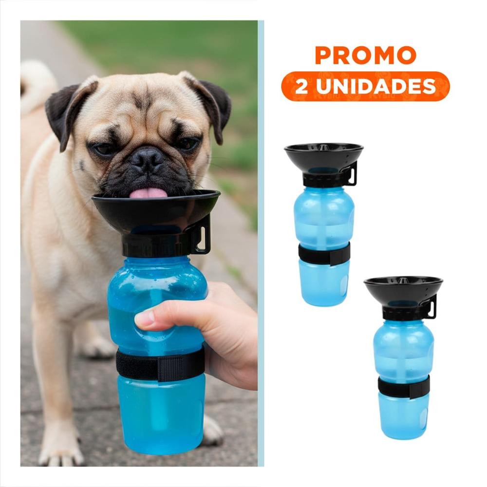 Pack2 Dispensador de Agua para Mascota Aqua Dog Azul