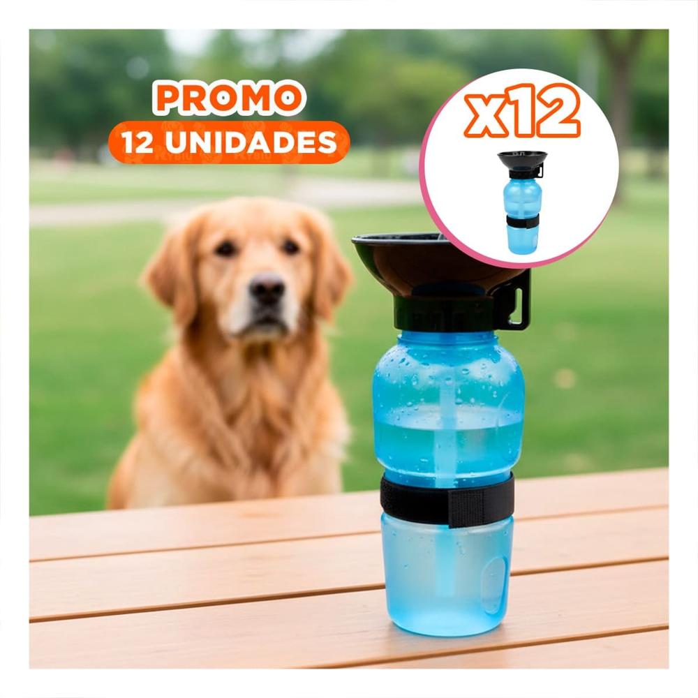 Pack12 Envase Azul Aqua Dog para Agua de Mascota Practico