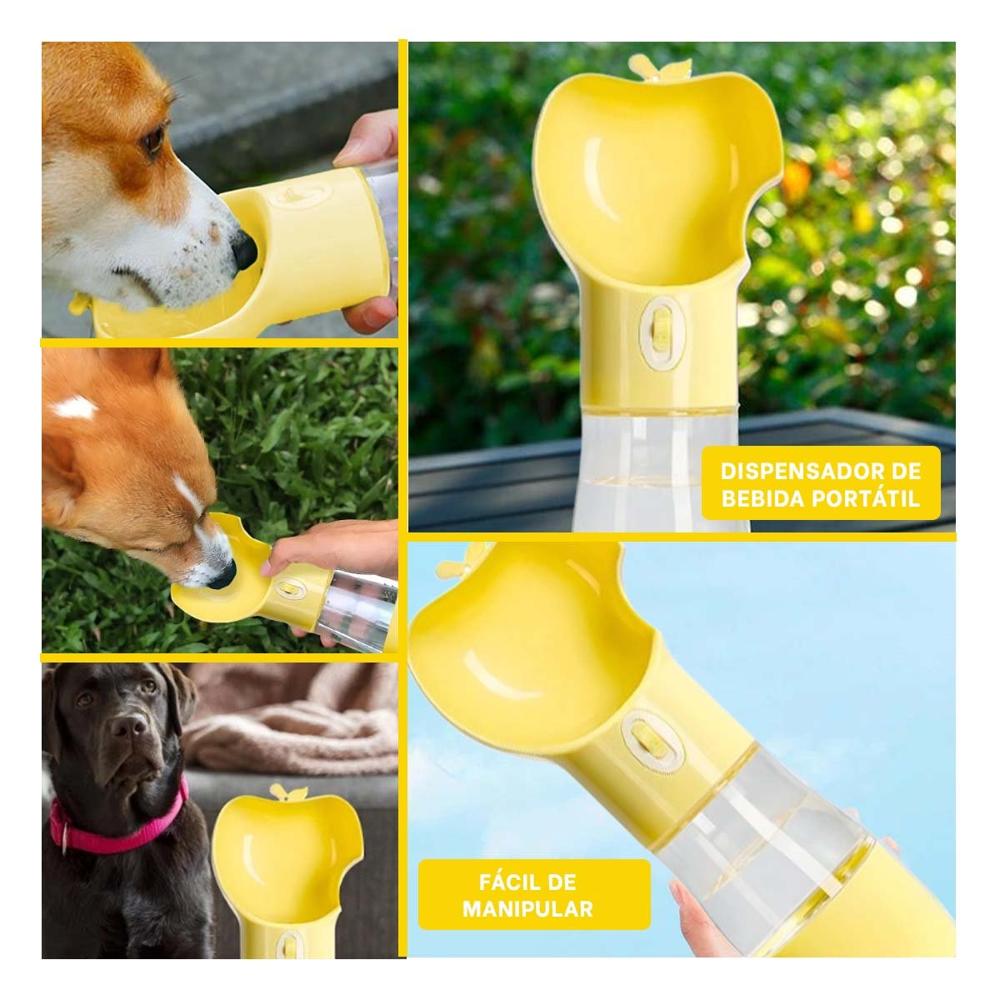 Recipiente Compacto Tipo Manzana Amarillo Y+Post It