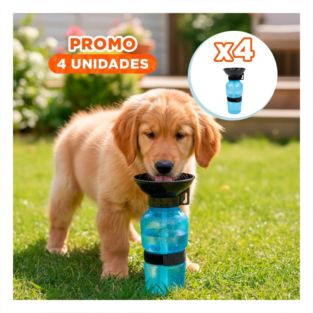 Pack4 Bebedero de Agua para Perro Aqua Dog Azul