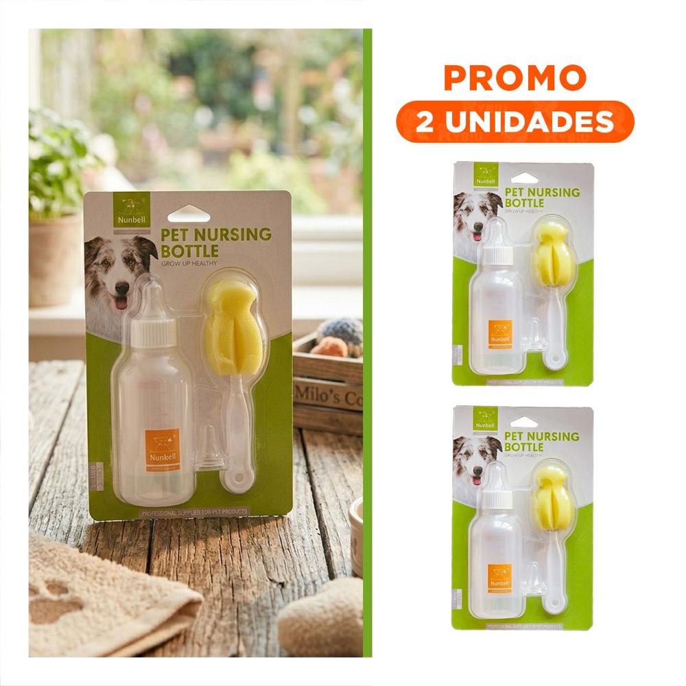 Pack2 Dosificador Transparente 120ml para Alimentacion de Mascotas