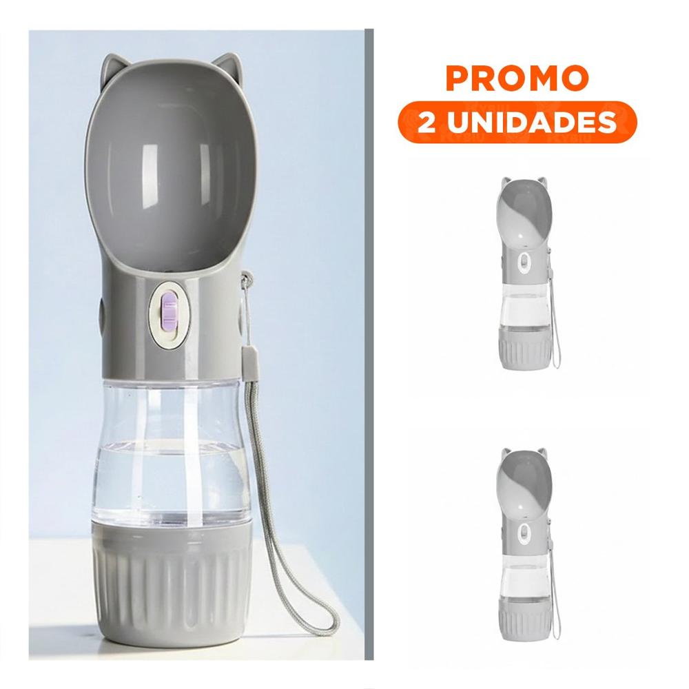 Pack2 Envase Recargable Gato Plomo para Traslado Diario