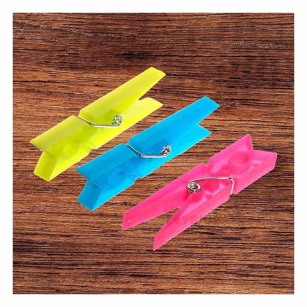 Colgadores de Plastico Coloridos 24 Piezas para Orden en Lavanderia Y+Post It