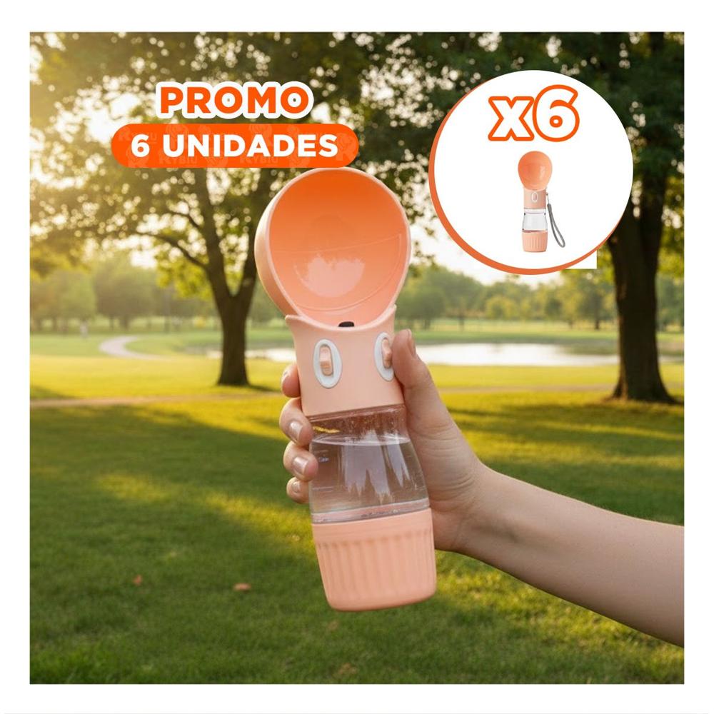 Pack6 Articulo Portatil en Forma de Ovni Naranja Compacto Y+Regalo Sticker
