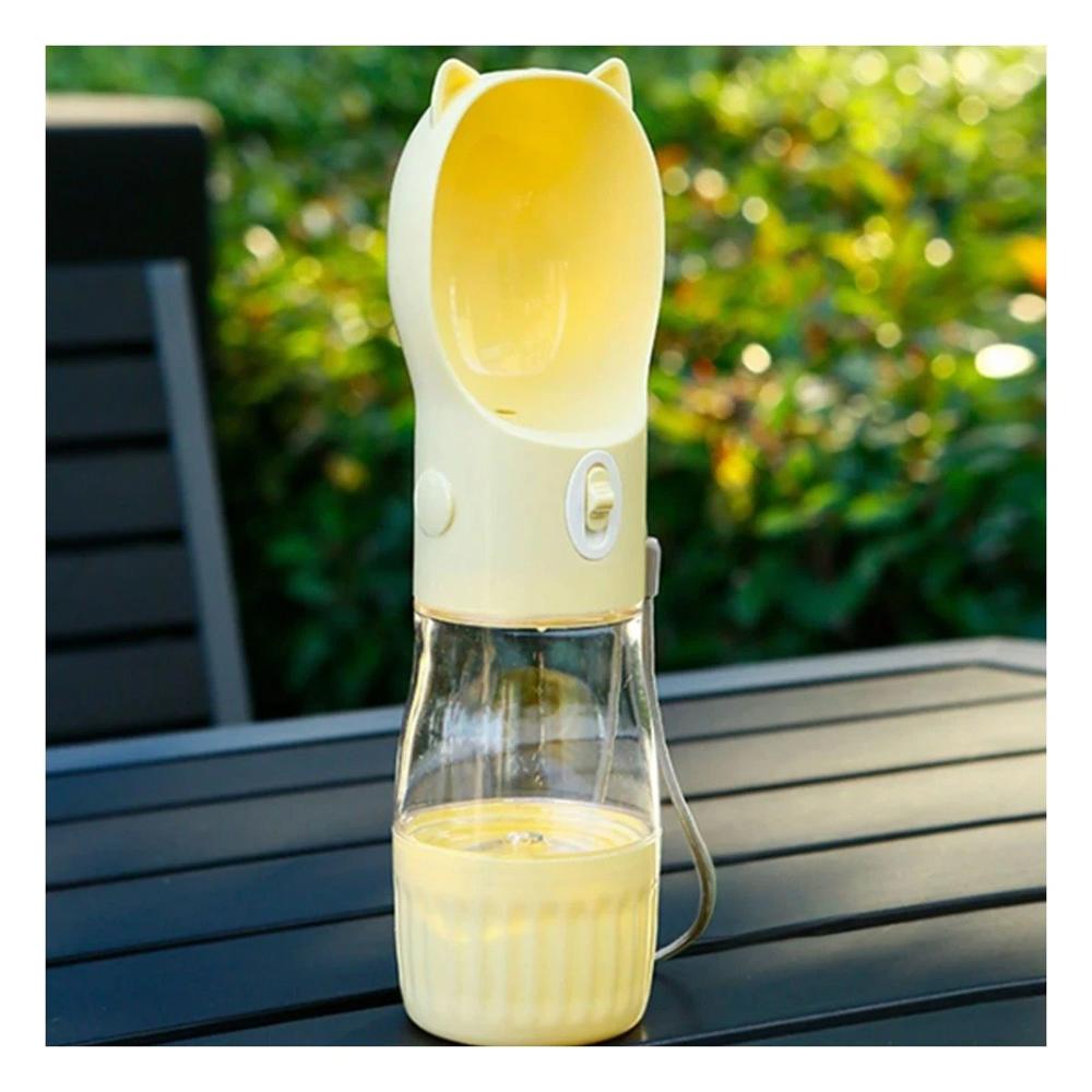 Frasco Recargable Gato Amarillo Pequeno para Viajar