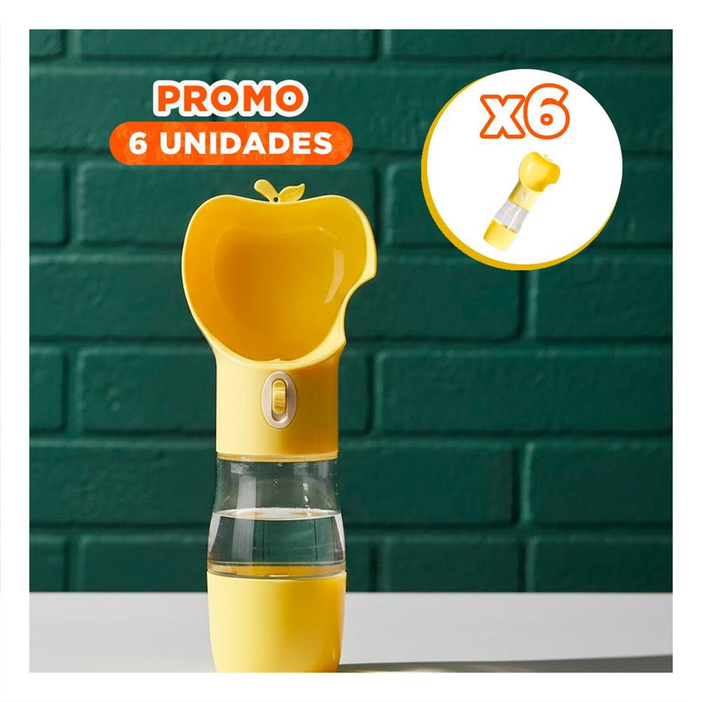 Pack6 Organizador Portatil Amarillo en Forma de Manzana Y+Regalo Sticker