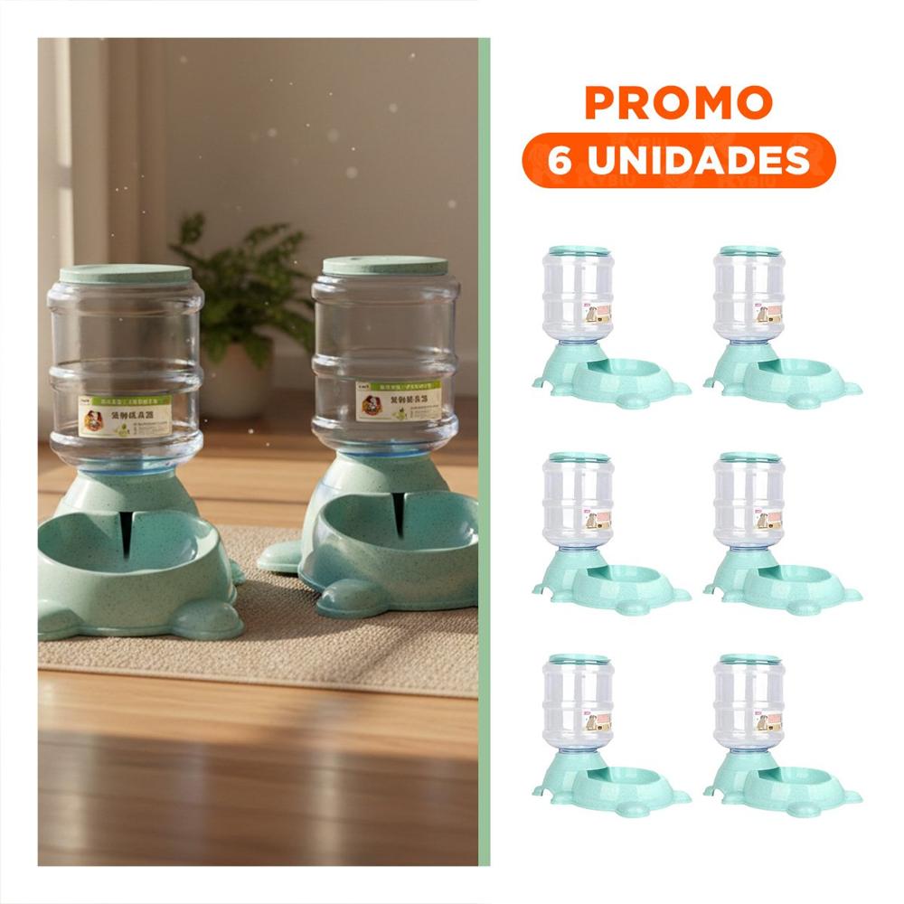 Pack6 Bandeja Circular con Bidon Verde, Facil y Comoda