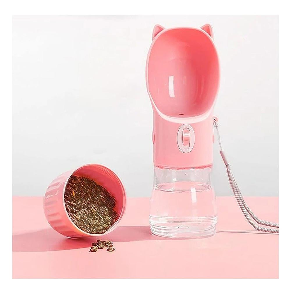 Envase Portatil Gato Rosado para Liquidos de Higiene Y+Ligas Regalo