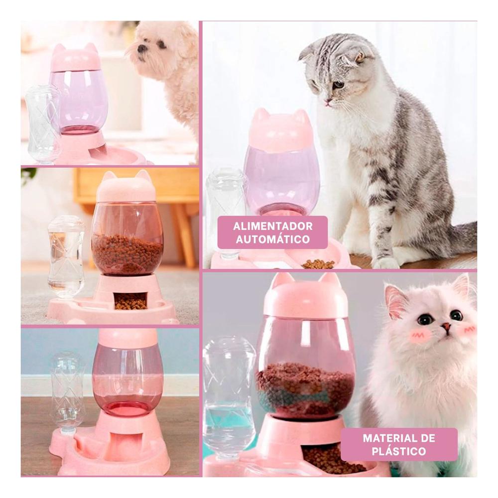 Bebida Combinada Pet Gato Blanco Rosado Practico Y+Post It
