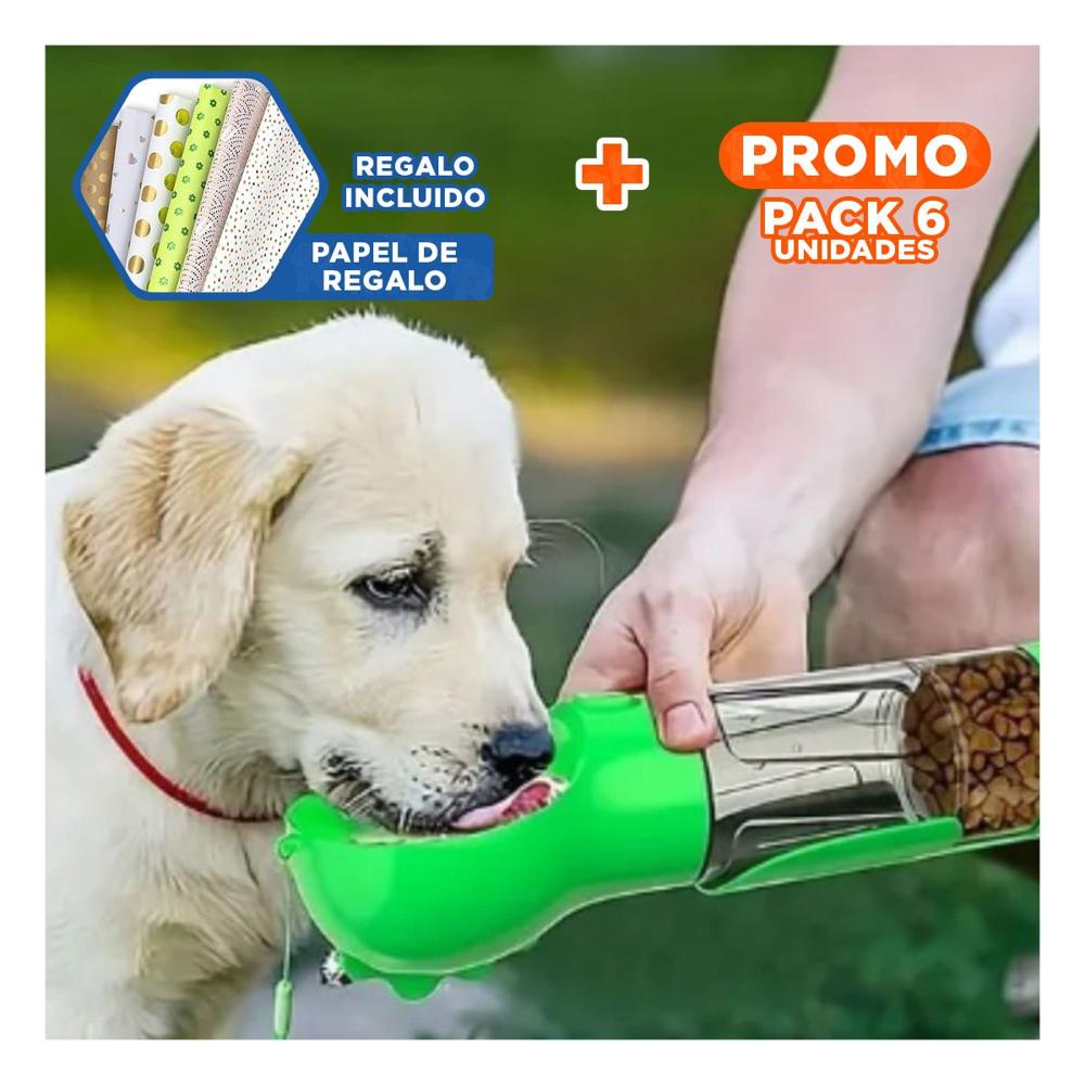 Pack6 Herramienta 4 en 1 Dispensador con Bolsita Verde Mediano Compacto Y+Papel Regalo