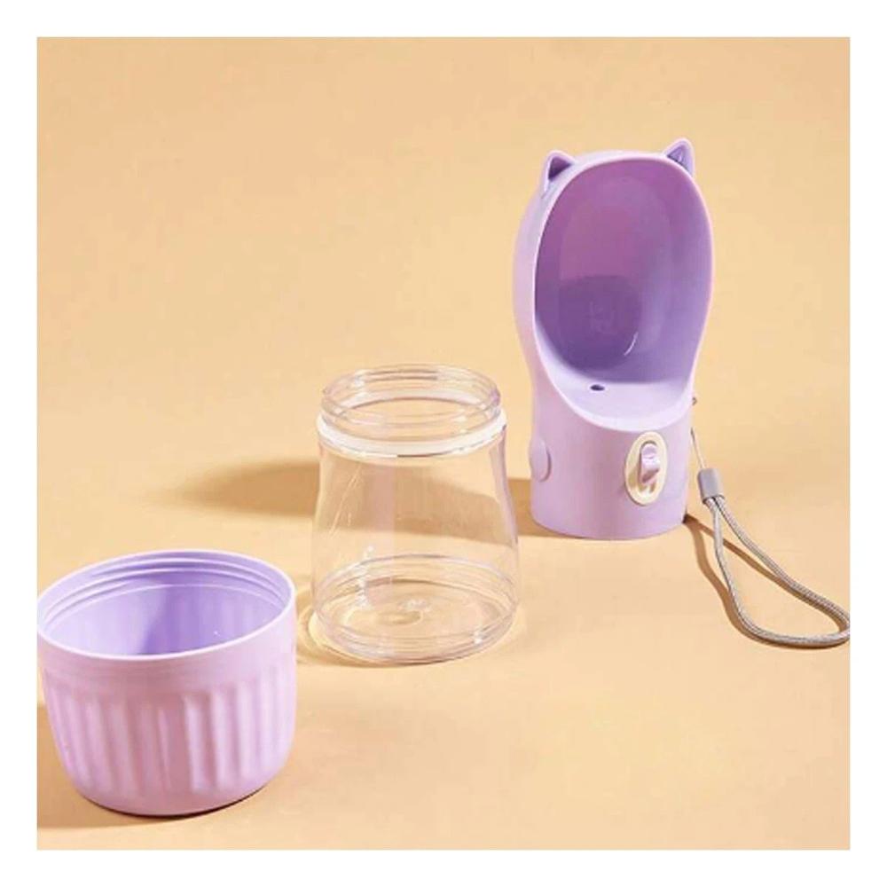 Envase Portatil Gato Lila para Liquidos de Higiene Y+Ligas Regalo