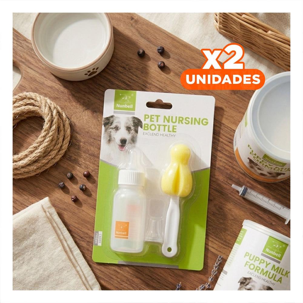 Pack2 Recipiente Medidor 120ml para Mascotas Transparente Y+Regalo Sticker