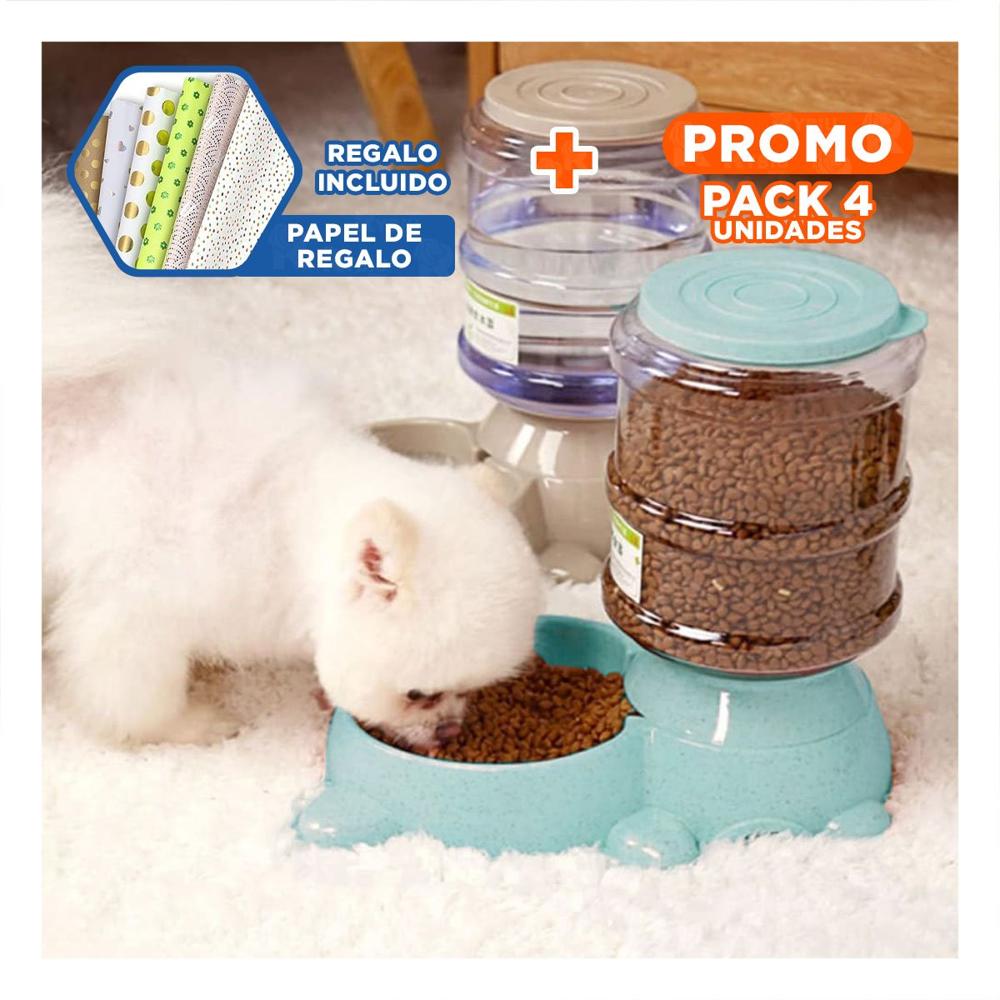 Pack4 Fuente Antideslizante con Bidon Verde, Practica y Durable Y+Papel Regalo