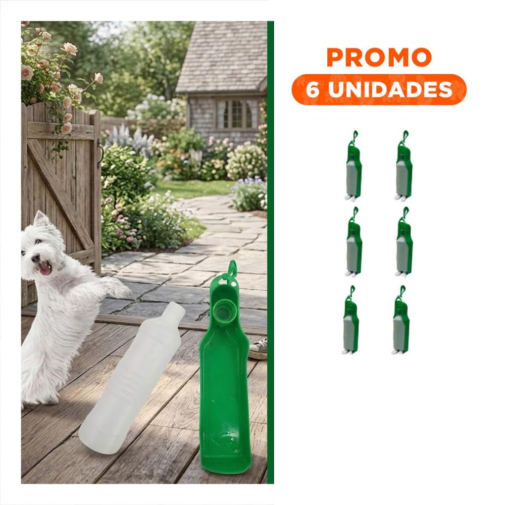 Pack6 Solucion Compacta Verde para Mascota en Viajes y Paseos